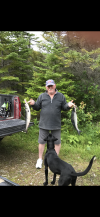 Salmon fishing Hawke’s Bay NL, 2017 (He landed 2 salmon his first and only time salmon fishing).